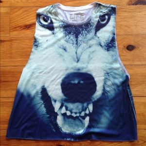 Wolf tank top size S